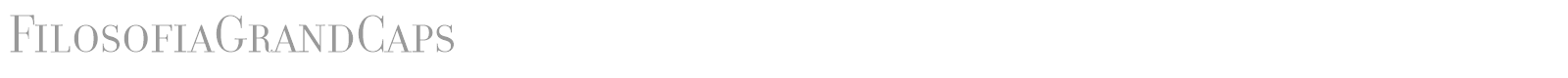 FilosofiaGrandCaps font preview